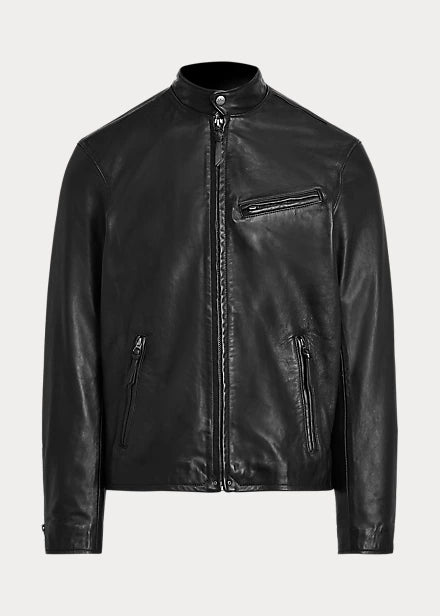 Polo Ralph Lauren Men s Brookland s Cafe Racer Leather Jacket
