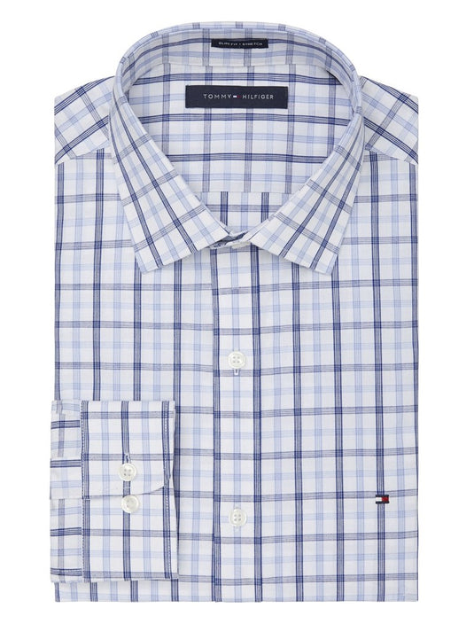 Tommy Hilfiger Slim Fit Non Iron Pinpoint Check