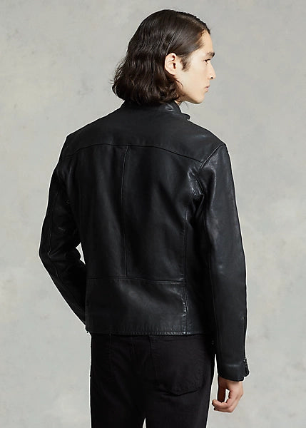 Polo Ralph Lauren Men s Brookland s Cafe Racer Leather Jacket